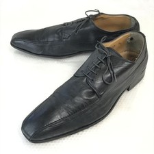 Authentic DOLCE & GABBANA Leather Swirl Moc Shoes Made in Italy 7.5 26.0cm Black