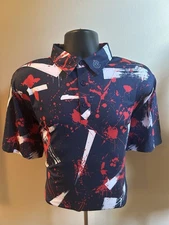 Gear Up Sport Navy, Red, &White Men’s Golf Polo-Size Medium NWOT RP $54.99