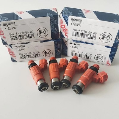 OEM Set of 4 Yamaha Fuel Injectors F115 HP Outboard 68V-8A360-00-00 New