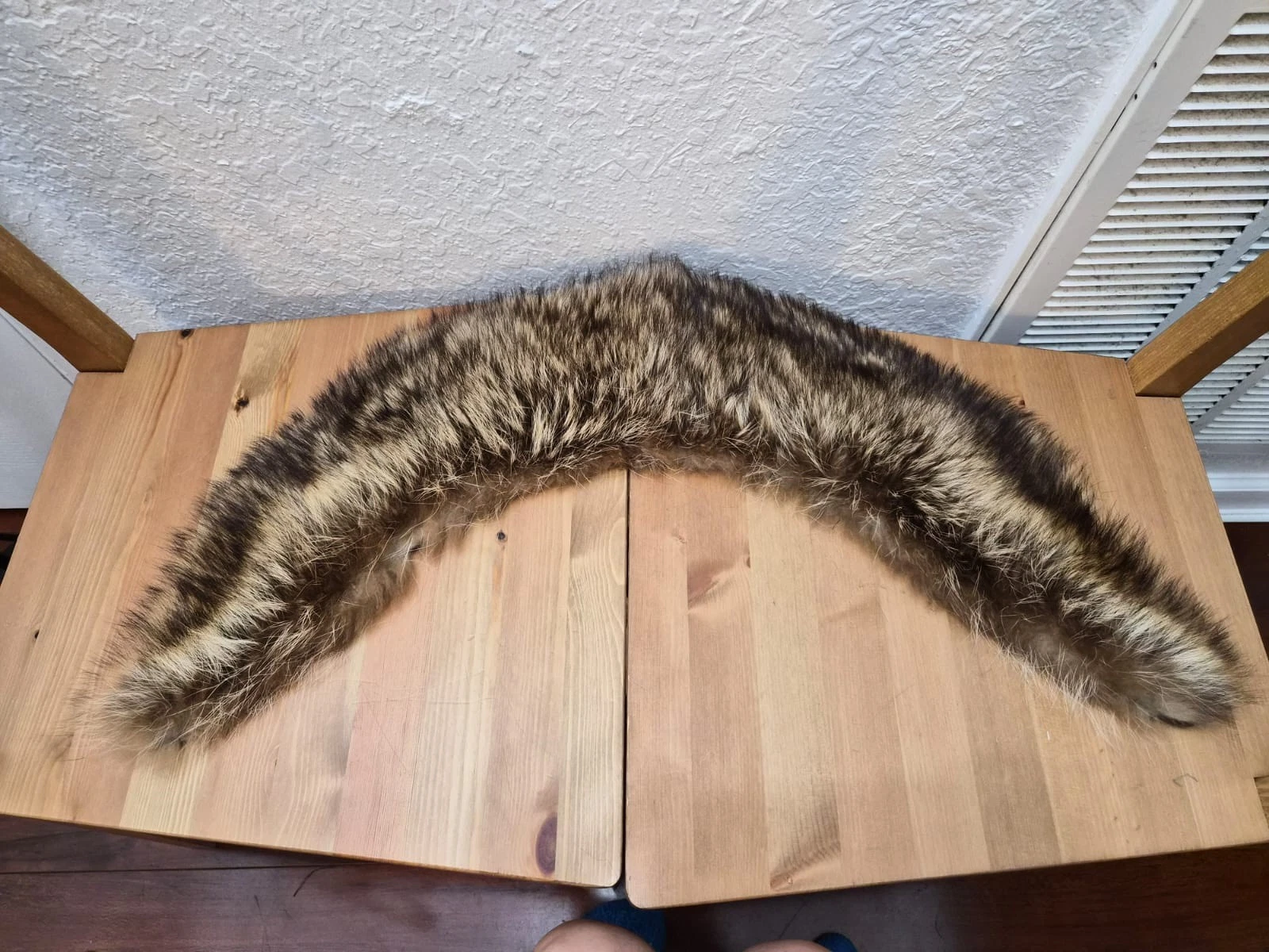 Vintage Racoon Fur Stole Wrap Scarf