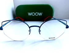 WOOW Paris Be Cult 1 9445 53mm Round Semi-Rimless Women's Eyeglasses Frame .