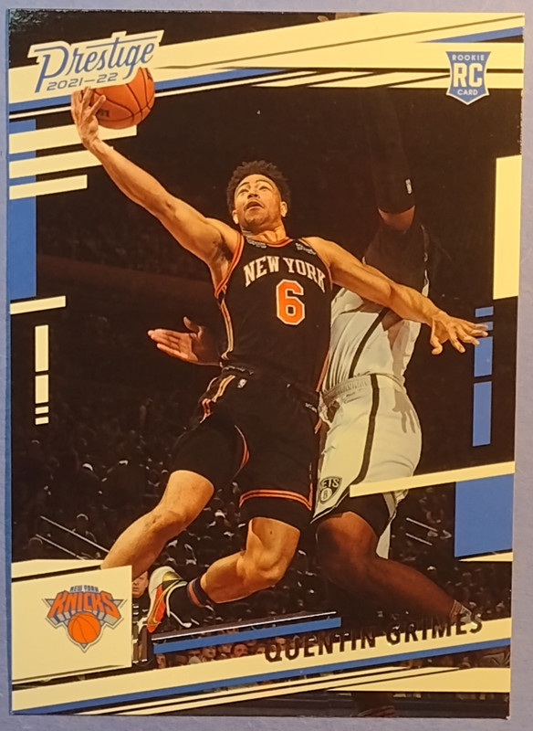 2021-22 Panini Chronicles Quentin Grimes #57 Rookie Card New York Knicks
