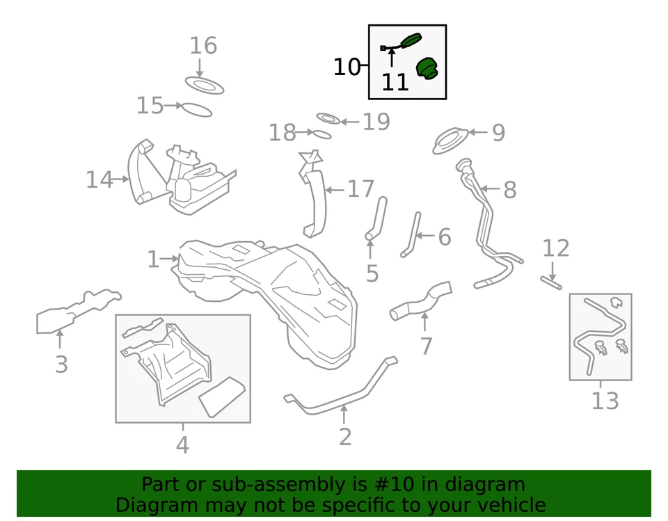Tapa de llenado de gas combustible original Nissan 17251-4BA0B Foto 2 de 3