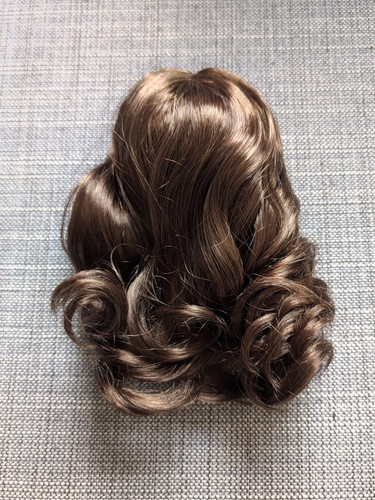 Truly Me 121 A Wig Dark Brown Curly Hair American Girl Doll Custom Replacement