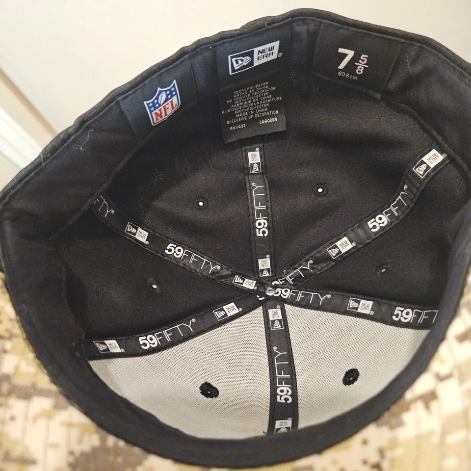 Gorra ajustada 59Fifty New Era Seattle Seahawks Salute to Service 2020 nueva con etiquetas Foto 4 de 4