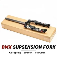 20in Oil Spring Suspension Fork 50mm Travel Folding BMX Bike Quick Release Fork