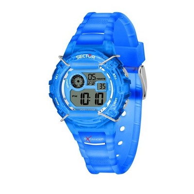 Sector EX-05 - Unisex Digitaluhr Blau Transparent (R3251526001)