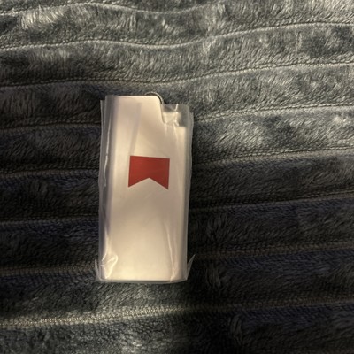 Marlboro Feuerzeug Hülle Metall gefräst weiss/rot NEU Inklusive Mini Bic ~55g