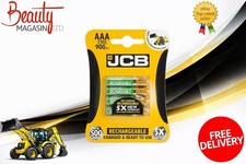 4 x JCB AAA Rechargeable Batteries NiMH 900mAh Pre-Charged High Power (1 PACK)