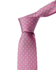 Ferragamo Pink Bears Silk Tie Men's Pink N/S