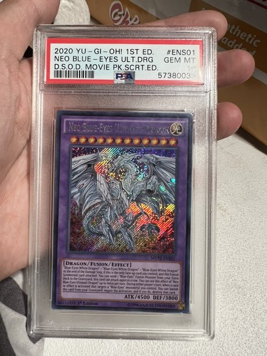 2020 1st Edition yugioh neo blue eyes ultimate dragon psa 10