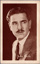 John Roche Hollywood Actor Portrait Postcard Exhibit Supply Co. Chicago 1920s