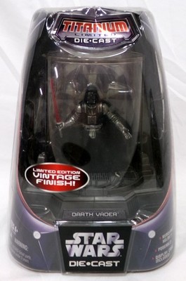 Galoob Star Wars Titan Darth Vader Vintage Druckgegossen Figur Neu 2005