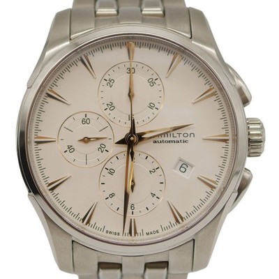 HAMILTON Jazzmaster AUTO CHRONO H32586111 White Automatic Men's Watch Japan