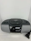 JVC RC-BX25BK Boombox Stereo Portable CD Cassette Tape Radio Tuner AM FM Vintage