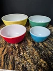 Pyrex "Primary Color" Mixing Bowl-Set of 4-Numbered Set 1 Extra