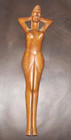 Vintage Hand-Carved Wood Nutcracker - Nude Tiki Polynesian Woman Hawaiian Hawaii — photo 1