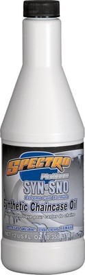 Spectro Syn-Sno Platinum Synthetic Chaincase Oil 12 oz Snow