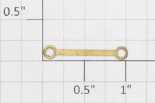 Roundhouse 77108 HO Large Hole Short Brass Side Rod