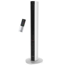 Lasko FH500 42" Torre Oscilante Ventilador Calentador Combo Control Remoto Blanco Caja Abierta