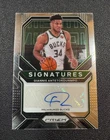 2020-21 Panini Prizm Giannis Antetokounmpo #SI-GAN Signatures Auto (AU) Bucks