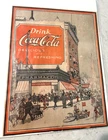 Vintage 1920 COCA-COLA COKE Pharmacy Soda Fountain Ad 11" x 14" Very Nice