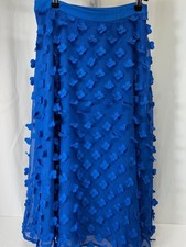 Maeve by Anthropologie Blue Textured A-Line Skirt Size US 4 3067