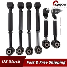 6pcs Rear Upper & Lower Control Toe Camber Arms For 2004-2008 Acura TSX 04-08