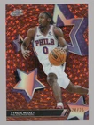 TYRESE MAXEY 2025-26 TOPPS CHROME COSMIC STARFRACTOR ORANGE GALACTIC REFR #24/25