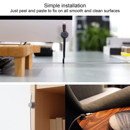 Datenkabel Desktop-Magnethalterung Drahtaufbewahrungsschnalle Home Office De - Afbeelding 15 van 20