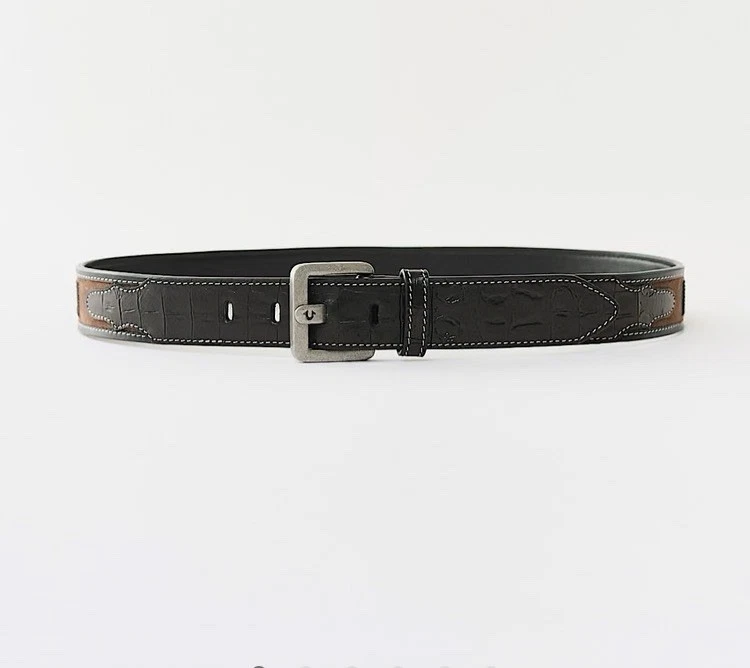 Crocodile Black Belts for Men for sale | eBay display picture 3