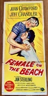 FEMALE ON THE BEACH original MOVIE POSTER- JOAN CRAWFORD-RARE