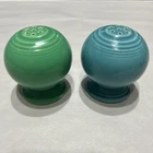Fiesta Homer Laughlin SEA MIST GREEN TEAL Salt & Pepper Shakers Fiestaware