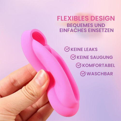 Profi Menstruationsscheibe Anti Spill Zone 2 Periodenscheiben der Größe S + L - Bild 10 von 16