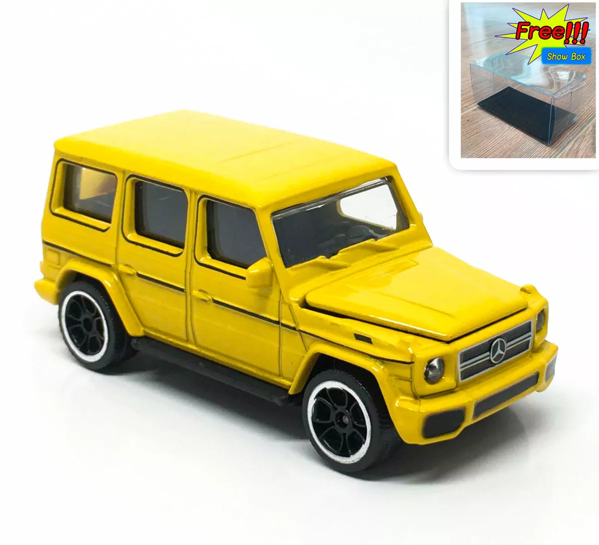 Majorette Mercedes Benz AMG G63 jaune fonc 1 61 3 pouces pas de paquet