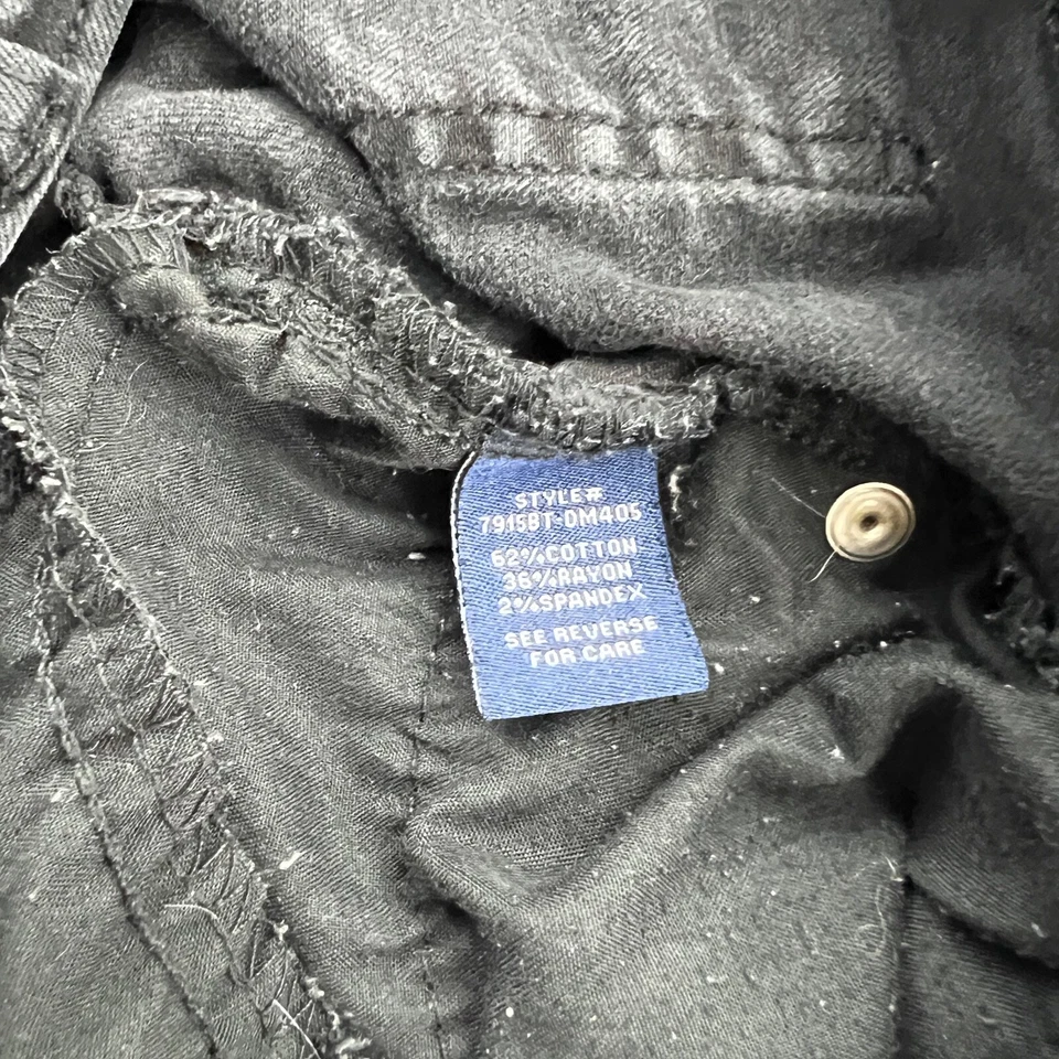 Angel Kiss Shorts Size 9 Womens Cut Off Button Fly Dark Wash Black Denim - Image 4 of 4