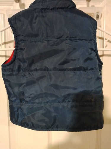 Kids Paw Patrol Puffer Vest Size 2T Navy Red Nickelodeon Zipper - Picture 2 of 5