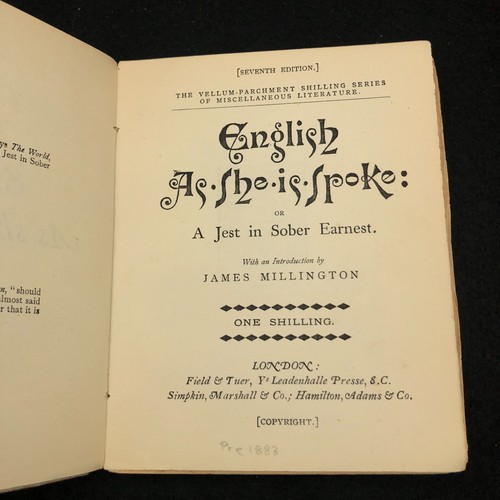 English As She Is Spoke ~ James Millington ~ Parchment (7th Edition c1893) - Picture 10 of 17