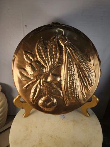 Fantastic Vintage Copper Cake Aspic Jello Mold Tin Lined 12" French?