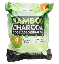 Bamboo Charcoal Odor Absorbing Bags 4 Pack