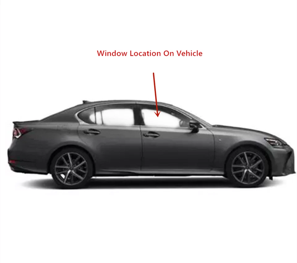 Ajuste Lexus GS F GS200t GS300 G450h pasajero puerta delantera derecha ventana vidrio LAMI Foto 2 de 4