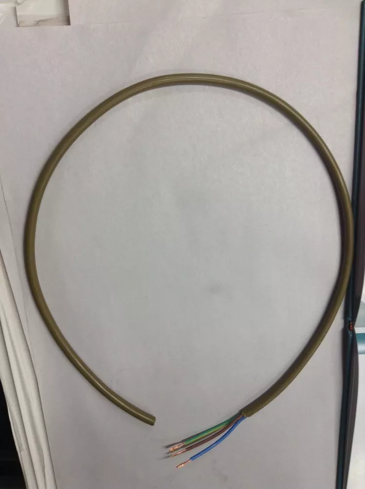 CHANDELIER WIRE 3 CORE GOLD FLEX DUTY CABLES 1METER LIGHT LIGHTING