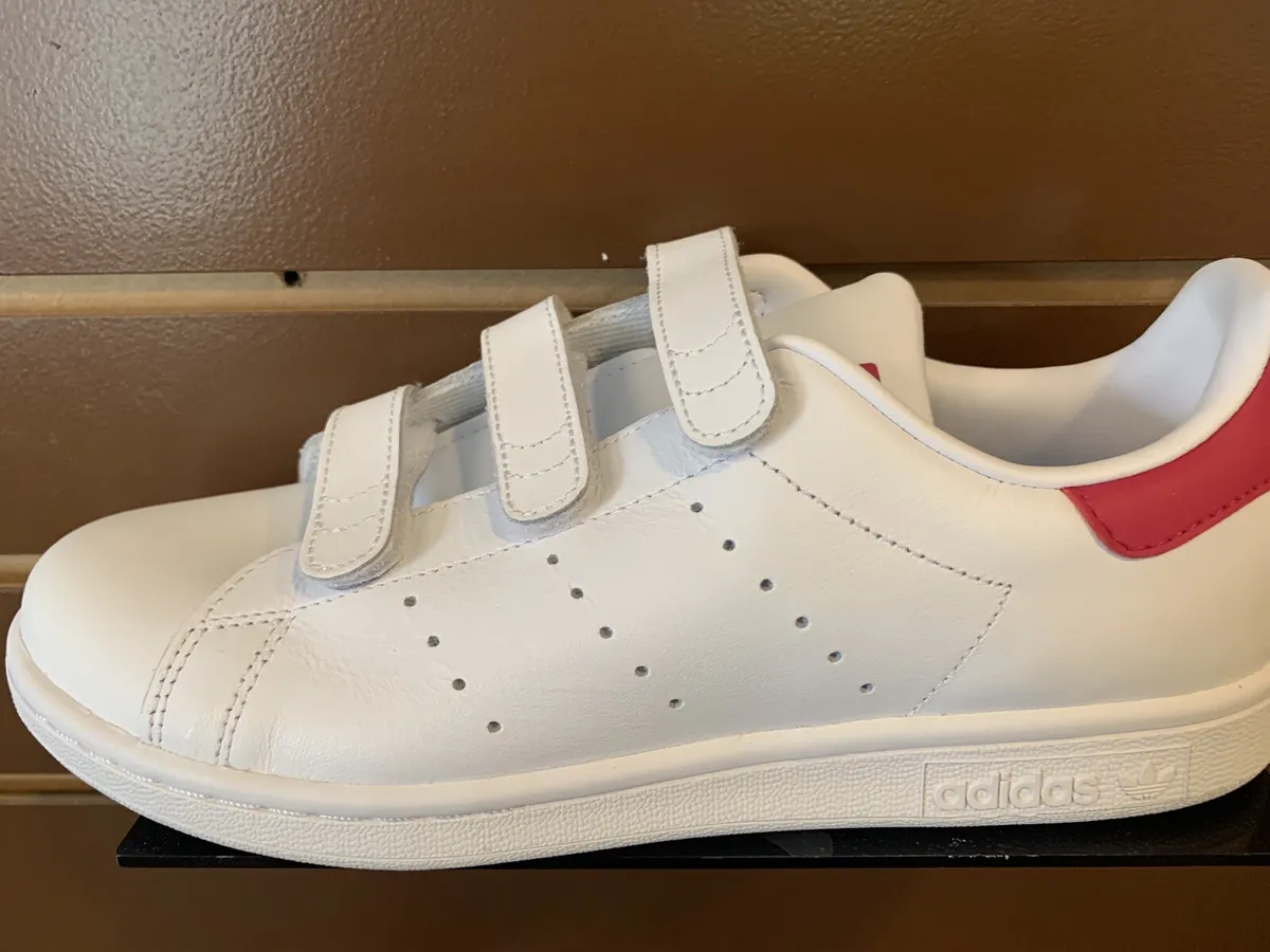 Vrijgekomen tactiek credit Brand New Adidas Stan Smith CF J Kids 6.5 White/BoPink | eBay