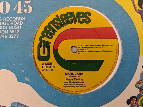 Pappa Ranking & The Lionhearts Marijuana / Falling In Love 12'' Vinyl Record - Picture 3 of 10