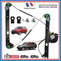 BMW X5 E53 Vorne Links Fensterheber Mechanismus Glas 51338254911