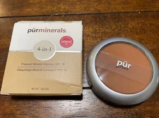 New PUR MINERALS  4 IN 1 PRESSED MINERAL MAKEUP - DEEPER  - .28 OZ - Free Ship