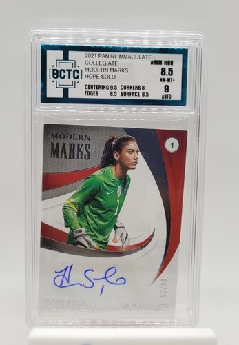 2021 Immaculate Soccer Hope Solo Modern Marks Silver Auto 45/99 USA USWNT - 第 1/4 張圖片