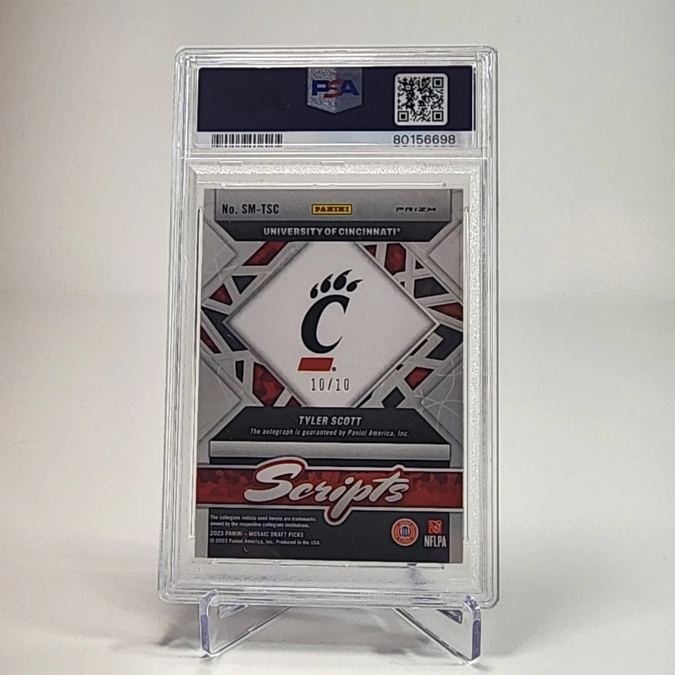 2023 Mosaic Draft Picks Tyler Scott Scripts Gold/10 Psa8 - Image 3 of 3