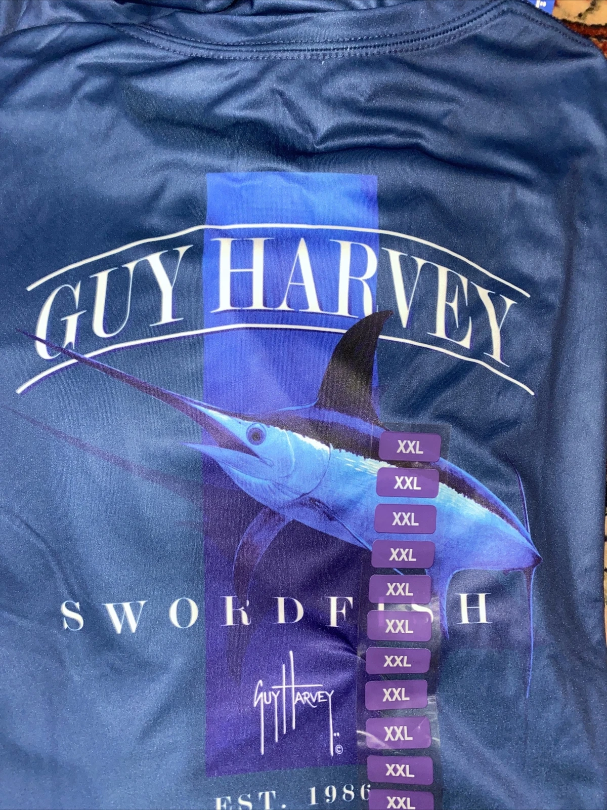 XXL New Guy Harvey Mens UPF 30 Performance Long Sleeve Shirt Fishing Marlin Fish
Opens in a new wind