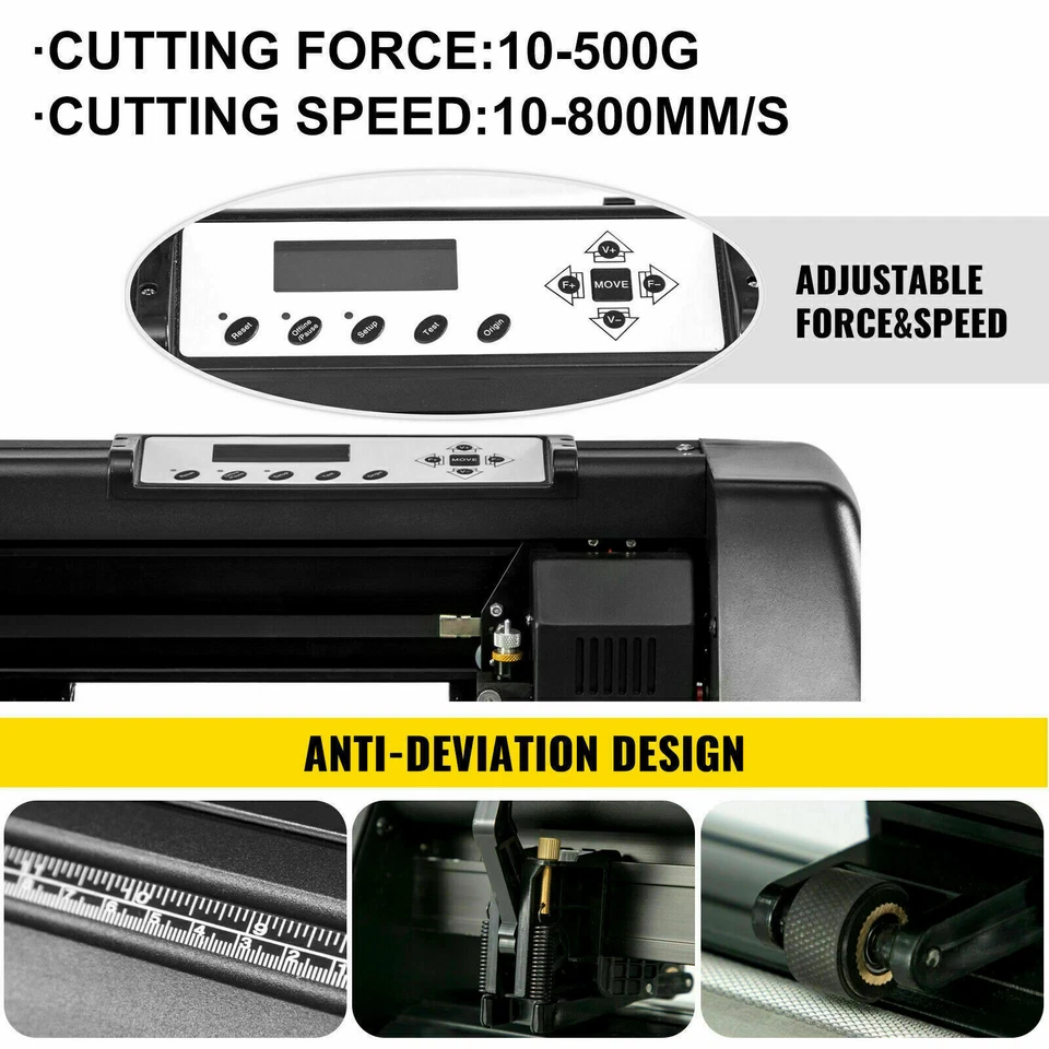 Vinyl Cutter Plotter Cutting 14" Sign Maker Graphics Handicraft Wide Format - Image 2 of 4